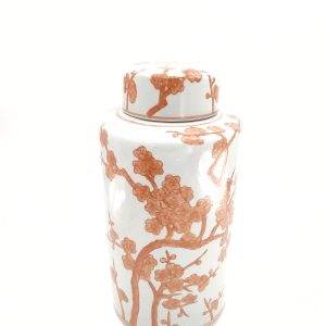 Cherry Blossom Jar White