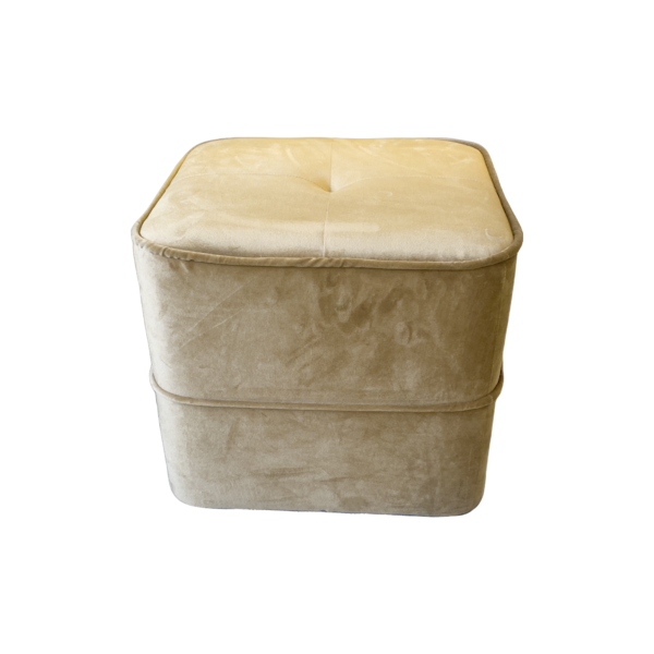 Gold Velvet Stool