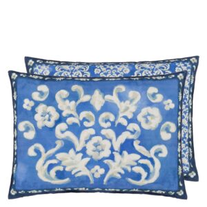 Designers Guild Isolotto Cushion Cobalt