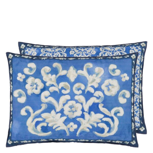 Designers Guild Isolotto Cushion Cobalt