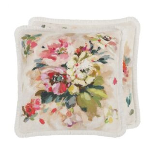 Designers Guild Giardino Di Rose Nasturtium Linen Cushion