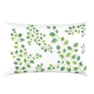 William Yeoward Green Leaves Cushion