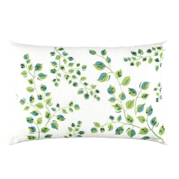 William Yeoward Green Leaves Cushion