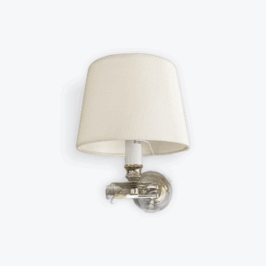 Eichholtz Chrome Wall Light with White Shade